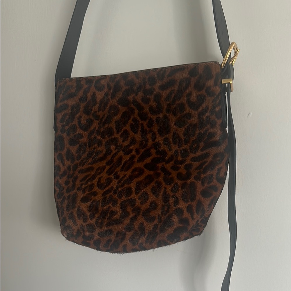 Madewell Leopard Print Bucket Bag